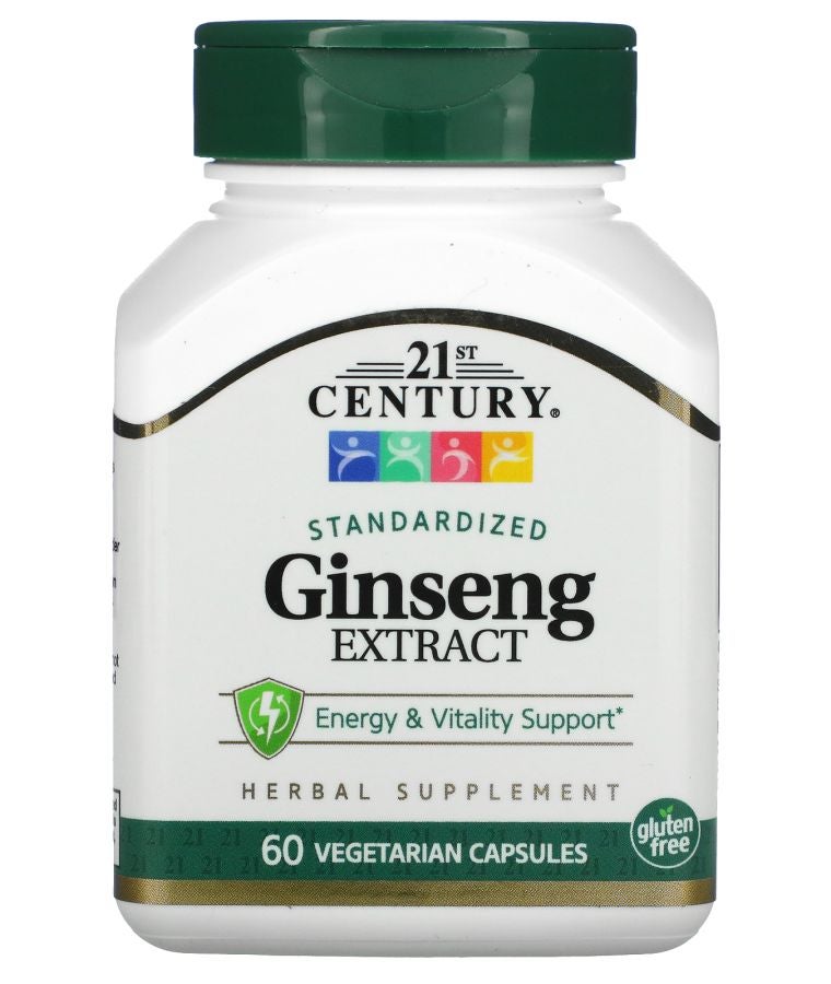 Standardized Ginseng Extract 60 Vegetarian Capsule (100 mg per Capsule)