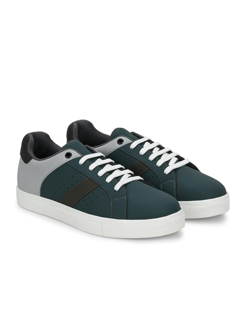 Centrino Women Casual Sneaker | Ultra Soft Cushion | Trendy & Lightweight Design | Low Top Flat Sole | Colorblock Sneakers | White Sneakers Girl Shoes 7604-12 - Image 3