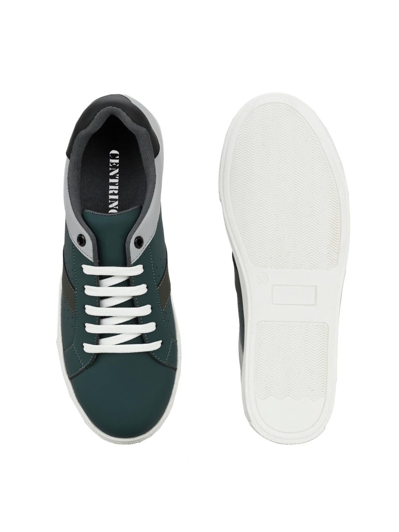 Centrino Women Casual Sneaker | Ultra Soft Cushion | Trendy & Lightweight Design | Low Top Flat Sole | Colorblock Sneakers | White Sneakers Girl Shoes 7604-12 - Image 4