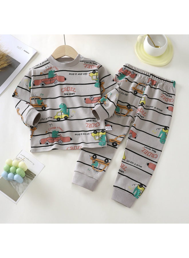 Children's Intimates Set Pure Cotton Autum New  Boys' Autum Clothes And Long Pants Girls' Home Clothes Girls' Kidsren's Clothes