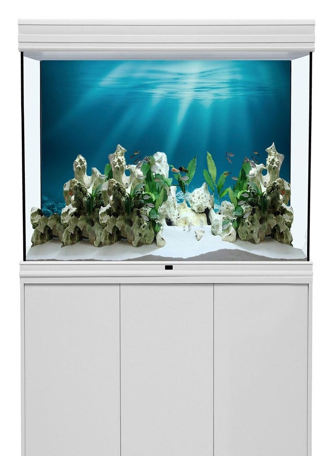 AWERT 30x18 inches Undersea Theme Aquarium Background Sunshine Underwater World Fish Tank Background Durable Polyester Background - Image 2