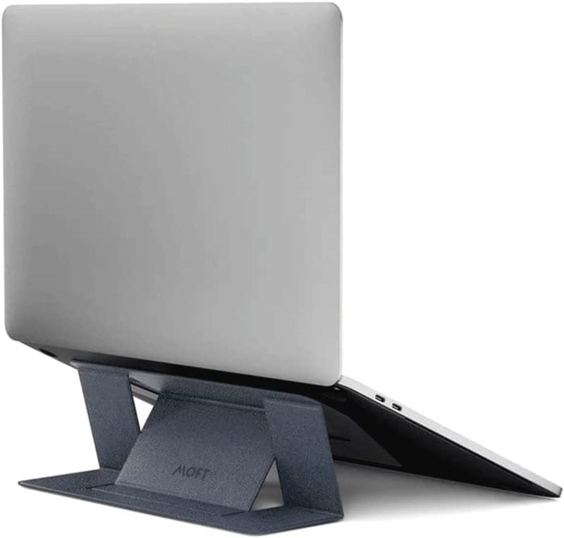 MOFT Laptop Stand for Desk, Stick-On Computer Stand with Dual-Angle, Ergonomic Laptop Riser Holder for Travel, Foldable & Portable MacBook Stand Fits 11.6"-16" Laptops, Starry Grey - Image 1
