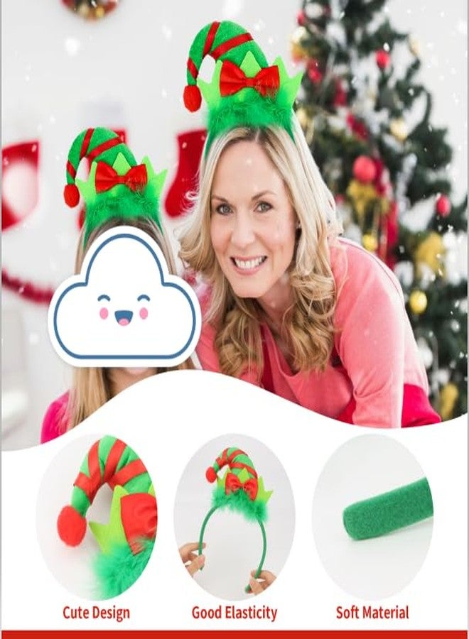 ACO-UINT Elf Headband Green Headband Antlers Elf Costume Headwear Elf Hair Hoop Hair Accessories for Women and for Party Play Chrismas Festival Photography - Image 2
