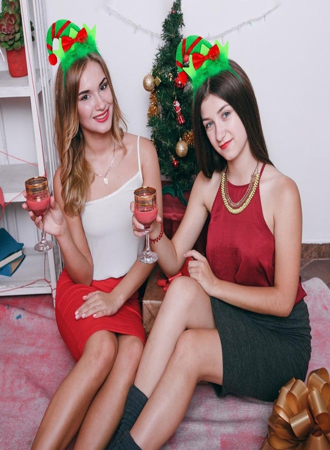 ACO-UINT Elf Headband Green Headband Antlers Elf Costume Headwear Elf Hair Hoop Hair Accessories for Women and for Party Play Chrismas Festival Photography - Image 4