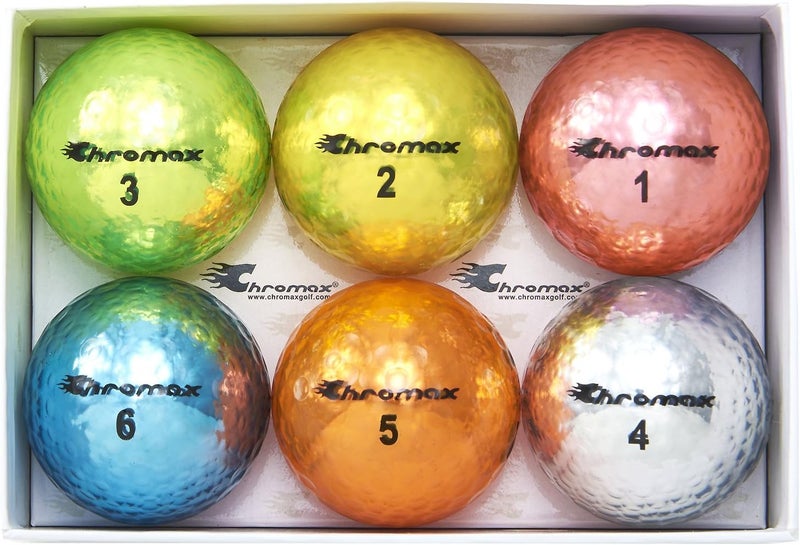 Chromax كرات جولف ملونة معدنية M5 (عبوة من 6) - Image 1