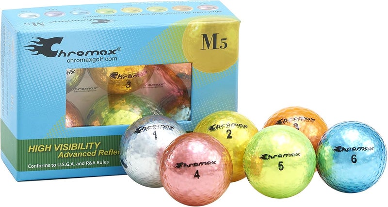 Chromax كرات جولف ملونة معدنية M5 (عبوة من 6) - Image 2