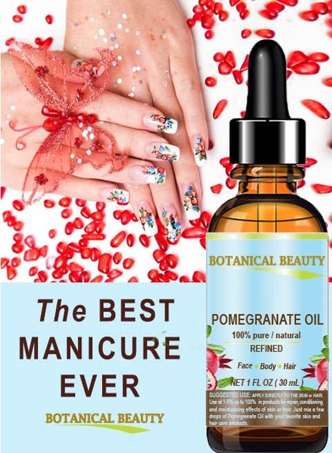 Botanical Beauty POMEGRANATE OIL 100% Pure Natural Refined Cold-pressed Carrier oil 1 Fl oz 30 ml for Face, Skin, Body, Hair, Lip, Nails. Rich in vitamin C - Image 3