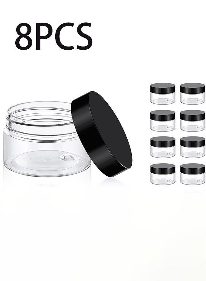 جيوستوس 1 أوقية من الجرار الكريمة التجميلية ، حاويات تخزين بلاستيكية صغيرة ، مع أغطية للكريمات/المستحضرات - Image 1