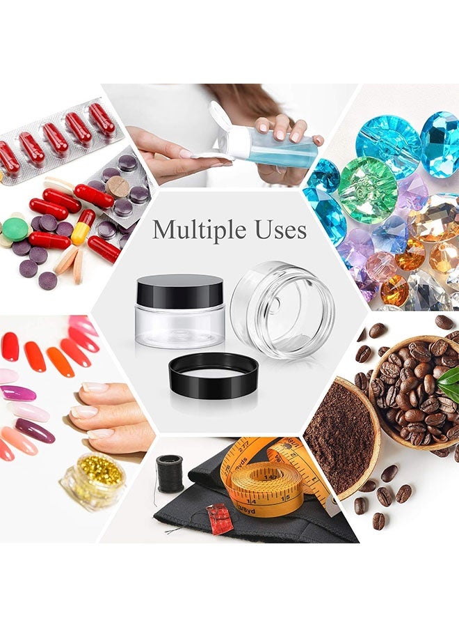 جيوستوس 1 أوقية من الجرار الكريمة التجميلية ، حاويات تخزين بلاستيكية صغيرة ، مع أغطية للكريمات/المستحضرات - Image 4