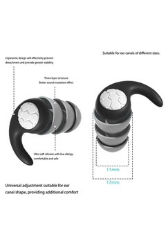 ARNOTEC Ear Plugs for Noise Reduction - Soft Silicone Ear Plugs [Three Layer] Ear Plugs for Sleeping and Concentration, Social Gatherings, Noise Sensitivity & Parenting - 40dB  - Image 5