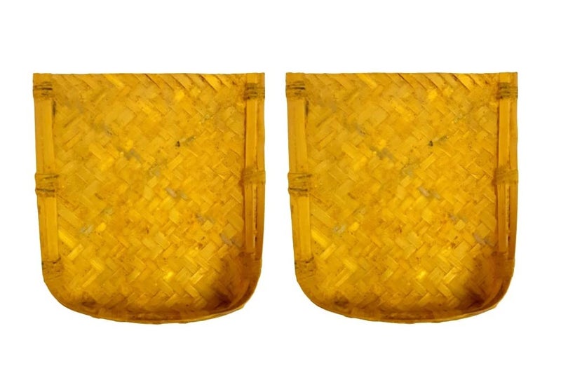 advancedestore Handmade Soop Sup Chhat Moram Mara Bamboo Color Chata for Kitchen and Pujapack of 2moq - Image 1