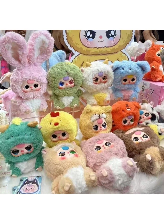 Motherland Edition Baby Three-year-old Three-generation Zodiac Lily Town Rabbit Ocean Magic Mirror Plush Blind Box Doll-Color:Romantic Ocean-Specifications:A Blind Box