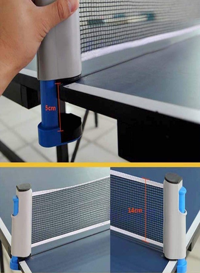 KACOOL Retractable Table Tennis Net - Portable Ping Pong Net for Any Table, Easy Setup, Indoor & Outdoor Table Tennis for Home (Table Tennis Net) - Image 5