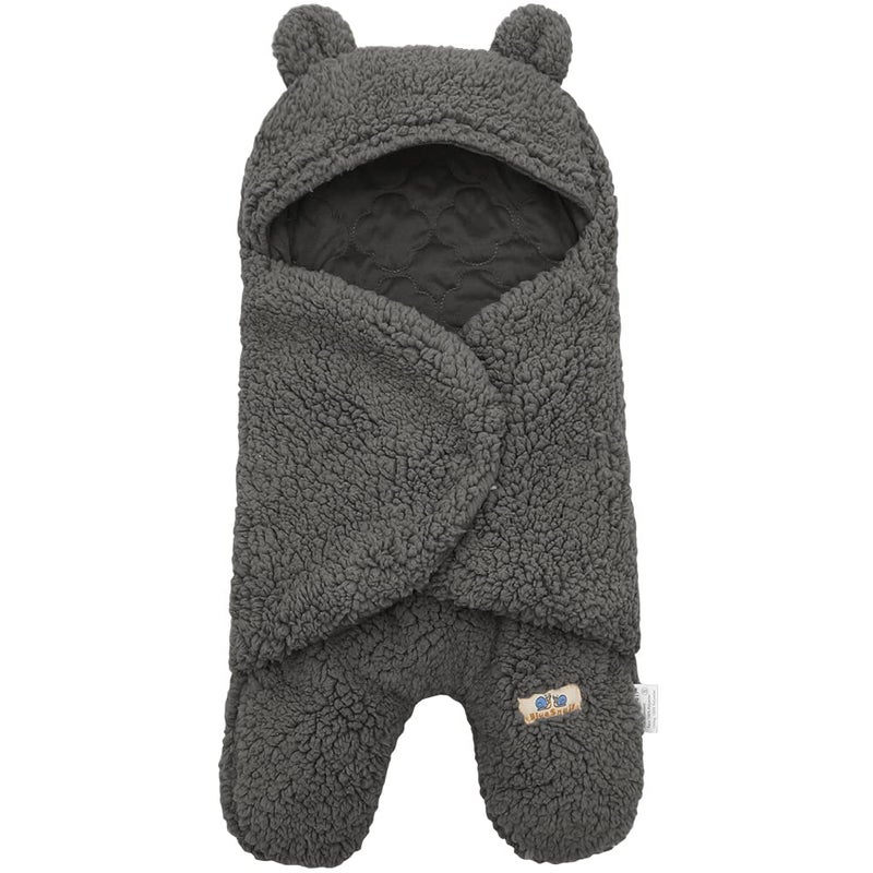 BlueSnail Newborn Receiving Blanket Baby Sleeping Wrap Swaddle 03 Months 813 lbs Gray