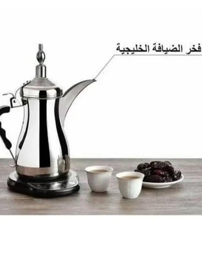 Dallah Khaleej 1 liter  silver color - Image 2
