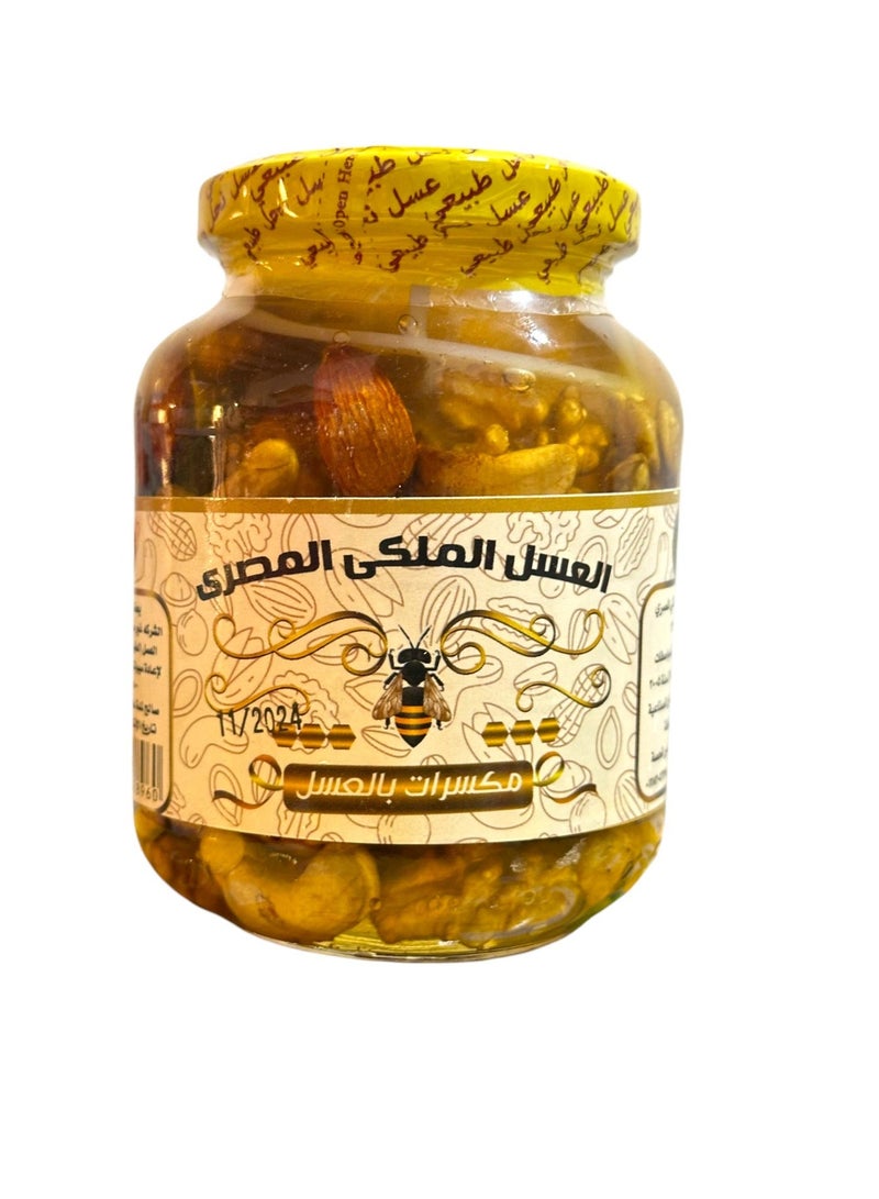 عسل رويال هاني الفاخر بالمكسرات المشكلة الإضافية – 450 جرام – طاقة طبيعية ومذاق غني بالجودة الملكية - Image 1