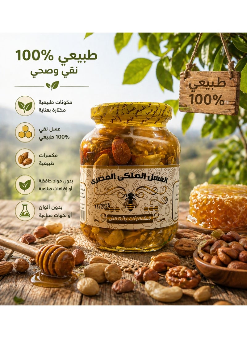 عسل رويال هاني الفاخر بالمكسرات المشكلة الإضافية – 450 جرام – طاقة طبيعية ومذاق غني بالجودة الملكية - Image 5