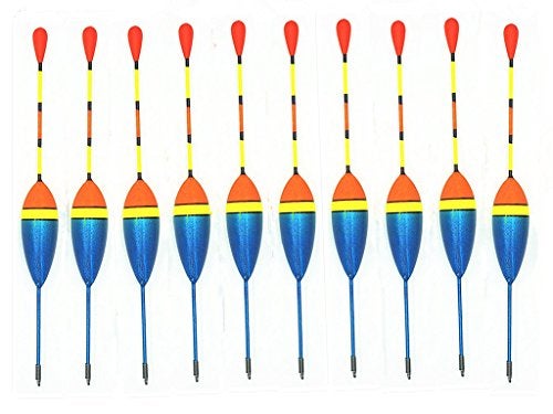 Toasis 10pcs Fishing Slip Bobbers Cork Drift Floats (Blue) - Image 2