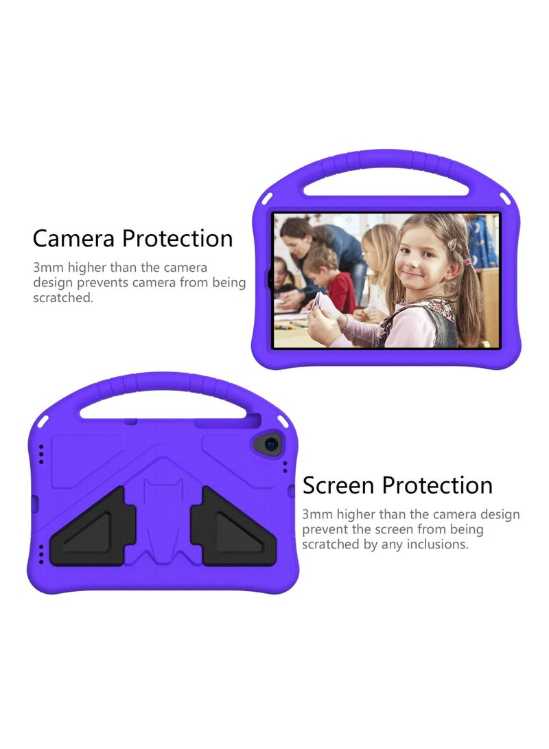 SYOSI Kids Tablet Case for Lenovo Tab M10 HD 2nd Gen Smart Tab M10 HD 2nd Gen TB X306F X306X 2020 Lightweight Kids Friendly Shockproof Handle Stand Cover Case 10.1" Purple - Image 3