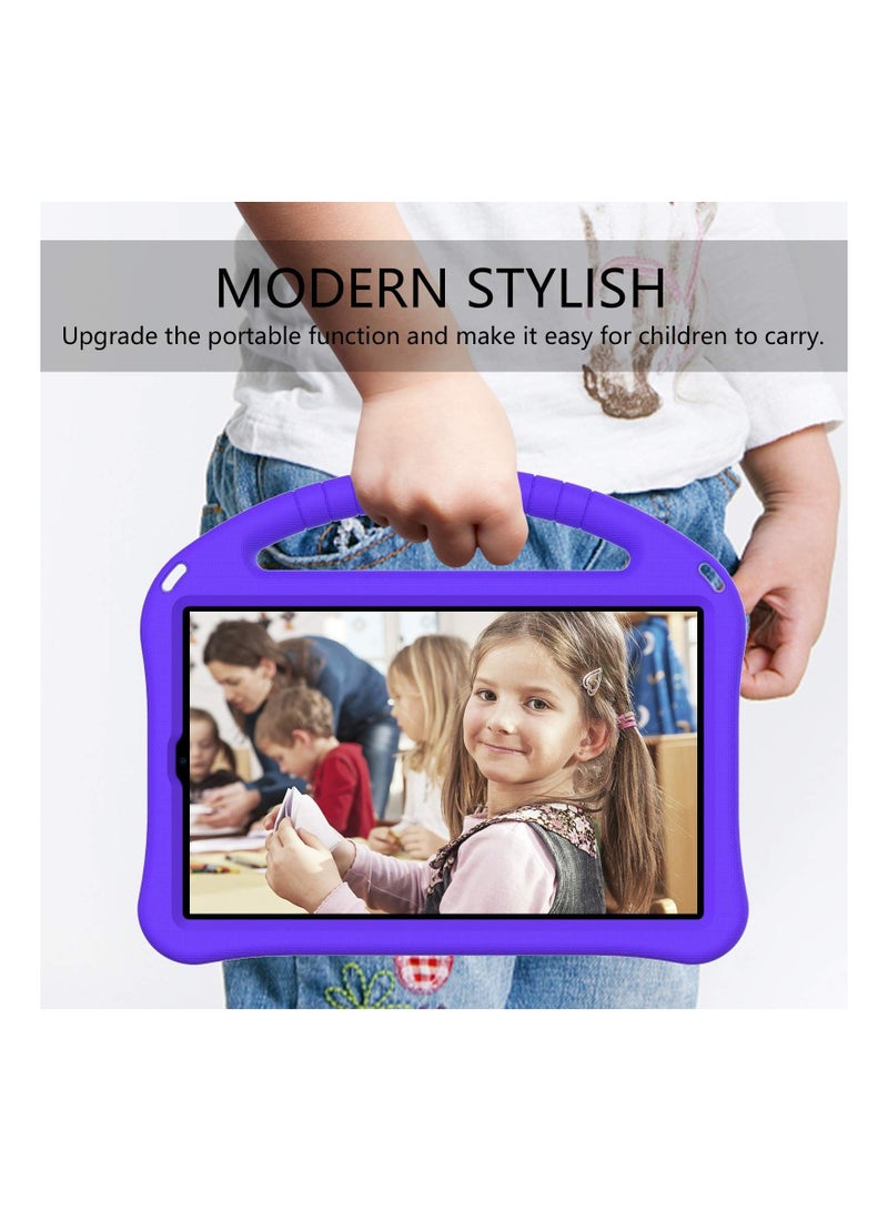 SYOSI Kids Tablet Case for Lenovo Tab M10 HD 2nd Gen Smart Tab M10 HD 2nd Gen TB X306F X306X 2020 Lightweight Kids Friendly Shockproof Handle Stand Cover Case 10.1" Purple - Image 5