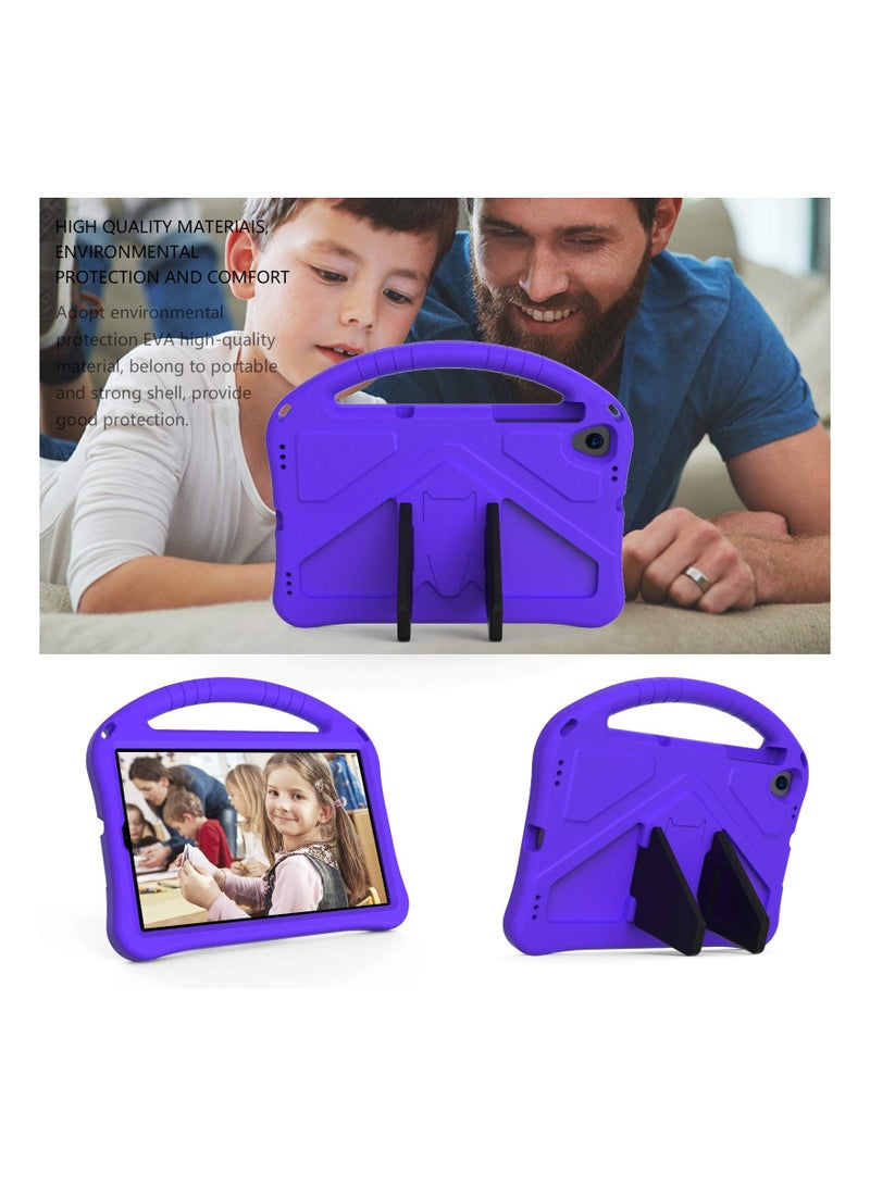 SYOSI Kids Tablet Case for Lenovo Tab M10 HD 2nd Gen Smart Tab M10 HD 2nd Gen TB X306F X306X 2020 Lightweight Kids Friendly Shockproof Handle Stand Cover Case 10.1" Purple - Image 2