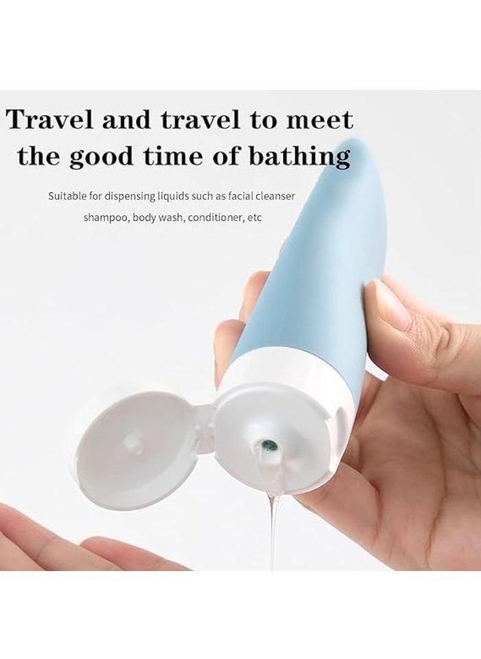 Travel Bottle Set 3pcs, 60ml Travel Bottles and Container, Small Empty Plastic Squeeze Bottles for Travel Essentials, Shampoo, Conditioner
