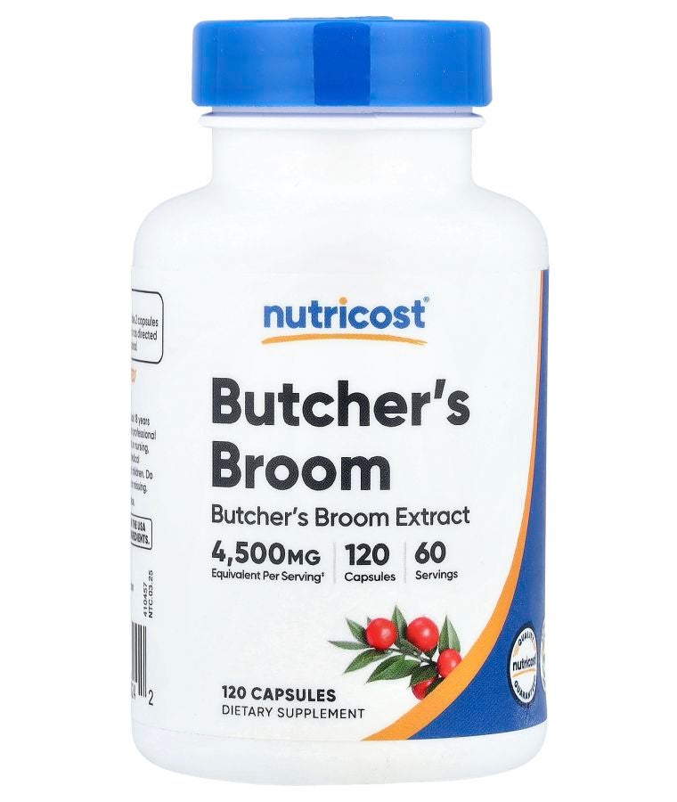 Butcher's Broom 120 Capsules (150 mg per Capsule)