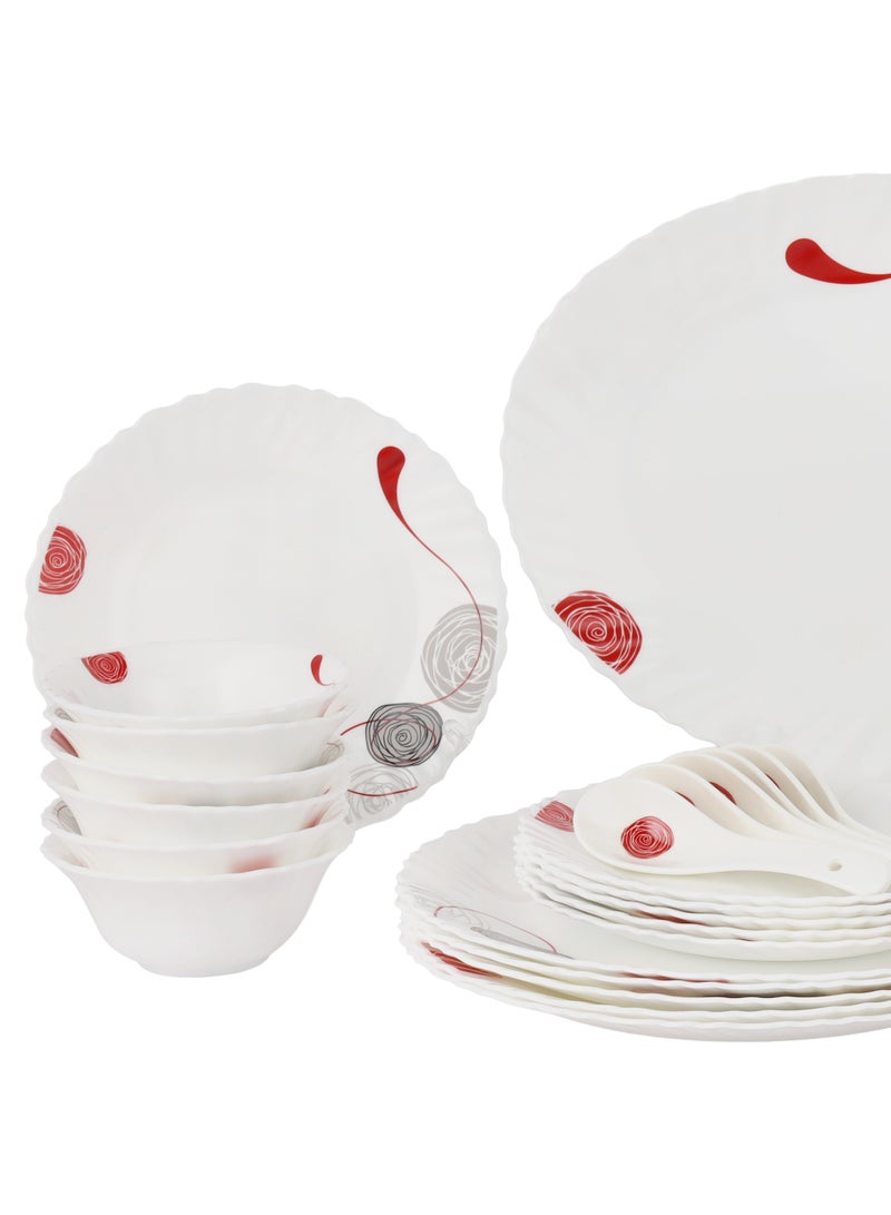 DELCASA Delcasa 34 Piece Dazzle Opalware Dinner Set- DC3462  - Image 4