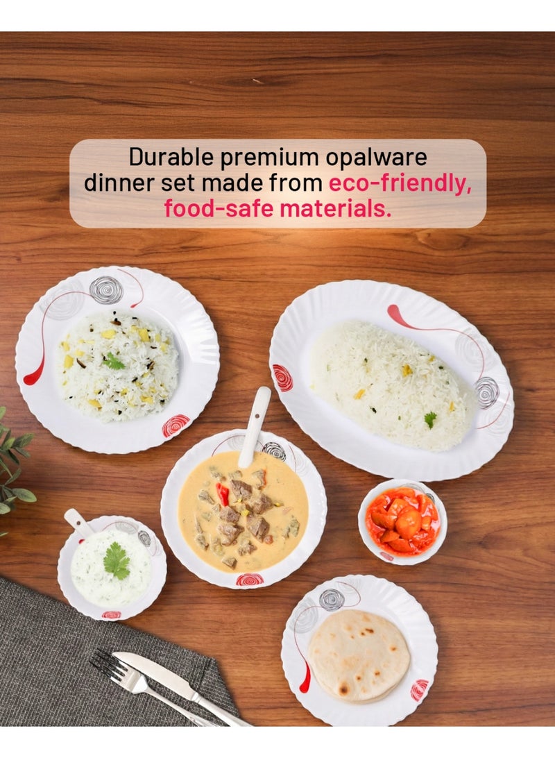 ديلكاسا طقم عشاء ديلكاسا دازل أوبال وير، 34 قطعة - DC3462 - Image 3