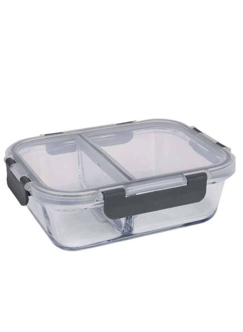 بيكاسيو حاوية تخزين الطعام مع مقصورات صندوق تخزين مستطيل ، بلاستيك يؤكد حاوية تخزين الطعام - Image 1