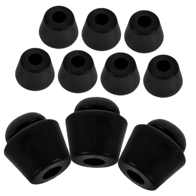 Black Rubber Bumper Pads 10pcs for Car Door Protection Easy Installation Collision Guard - Image 2