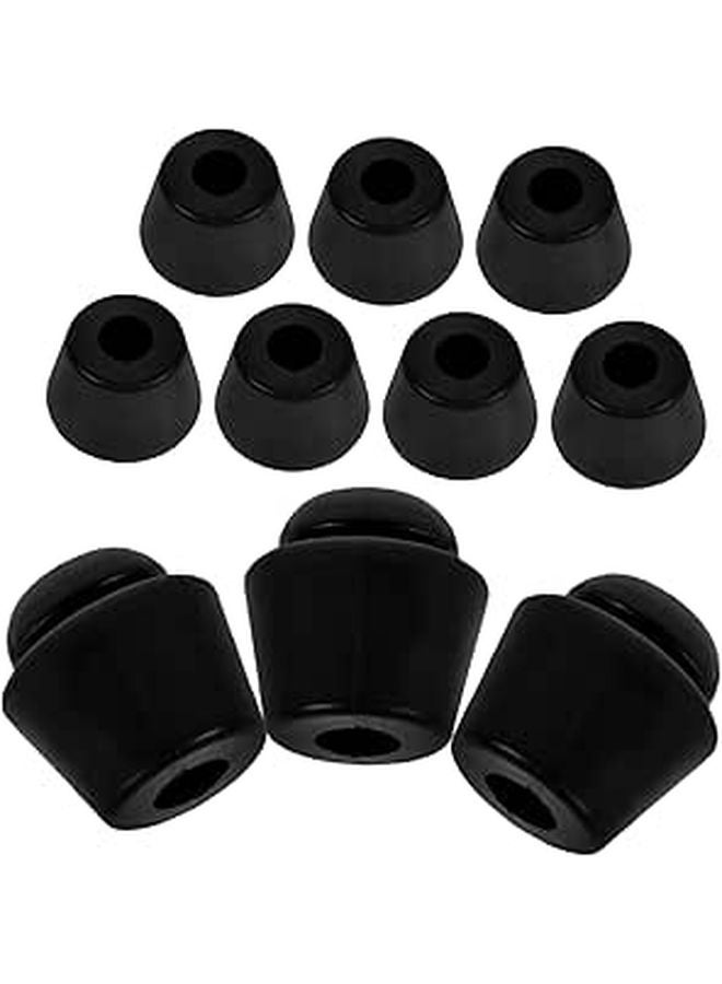 Black Rubber Bumper Pads 10pcs for Car Door Protection Easy Installation Collision Guard - Image 1