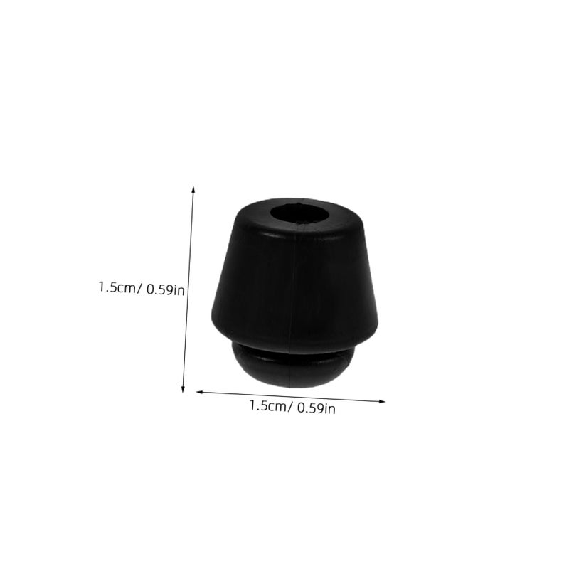 Black Rubber Bumper Pads 10pcs for Car Door Protection Easy Installation Collision Guard - Image 3