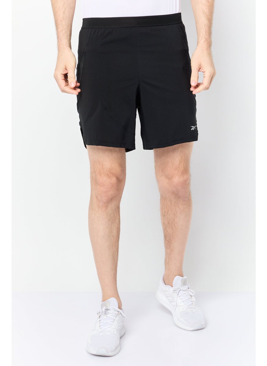 Reebok Men 7 Inseam Sportswear Fit Running Short, Black  - Image 1