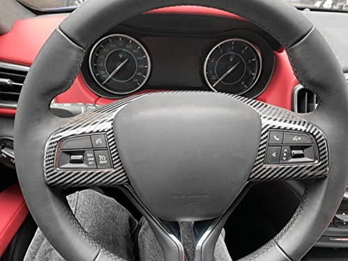 YOCTM ABS Black Carbon Fiber Look Cover Trim Decorative Strip for Maserati Levante 2016 2017 2018 2019 2020 2021 Ghibli 2014 2015 2016 2017 2018 2019 2020 2021 Interior Sets - Image 5