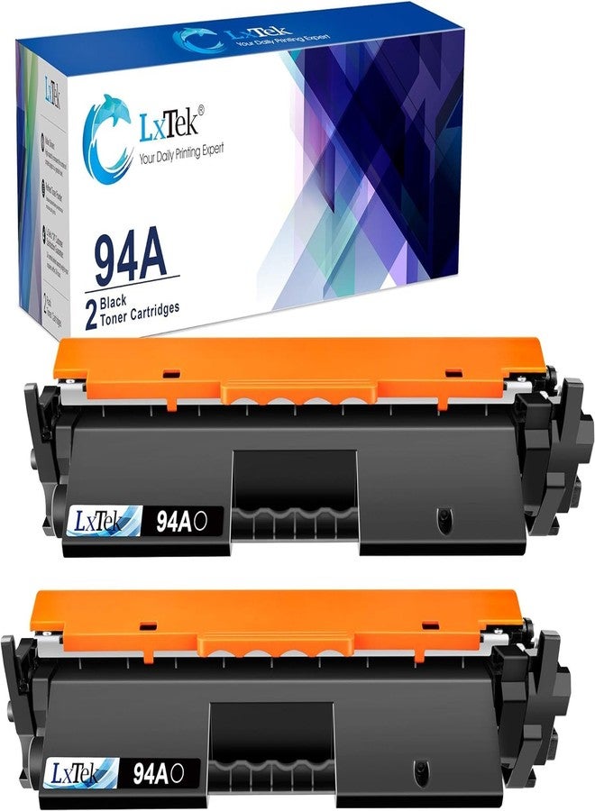 خرطوشة حبر بديلة متوافقة من LxTek لطابعات HP 94A CF294A، متوافقة مع طابعات LaserJet Pro M118dw، M118، M148dw، M148fdw، سلسلة M148، M149 (أسود، عبوة من قطعتين) - Image 1