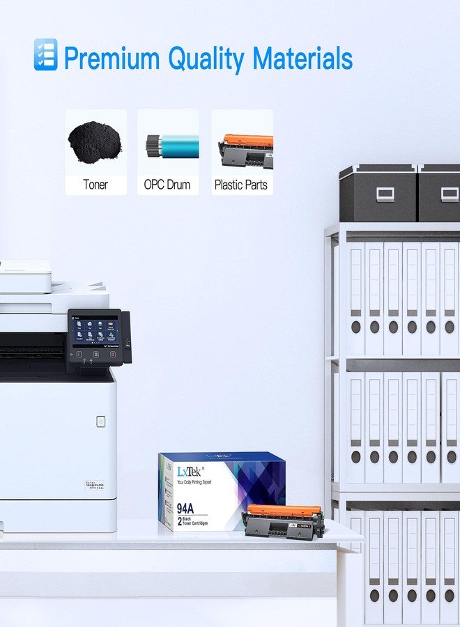 خرطوشة حبر بديلة متوافقة من LxTek لطابعات HP 94A CF294A، متوافقة مع طابعات LaserJet Pro M118dw، M118، M148dw، M148fdw، سلسلة M148، M149 (أسود، عبوة من قطعتين) - Image 4