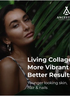 Ancestral Supplements Grass Fed Beef Living Collagen Nutritional Powder Supplement, 3000mg, Promotes Healthier, Younger Looking Skin, Hair, Nails and Joints, Types I,II,III,V, and X, 180 Capsules  - Image 3