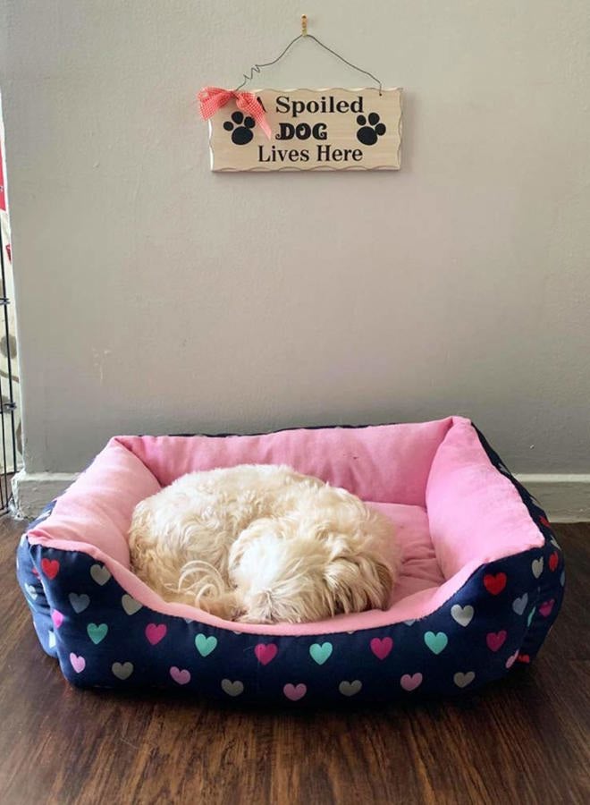 Attraction Design Wood Dog Sign Decor Dog Lover Sign, Hanging Pet Sign for Home Decor, Decorative Plaque Funny Dog Sign with Saying A Spoiled Dog Lives Here, Dog Wall Art Puppy Sign Dog Lover Gift 4X10in (Dog Sign) - Image 5
