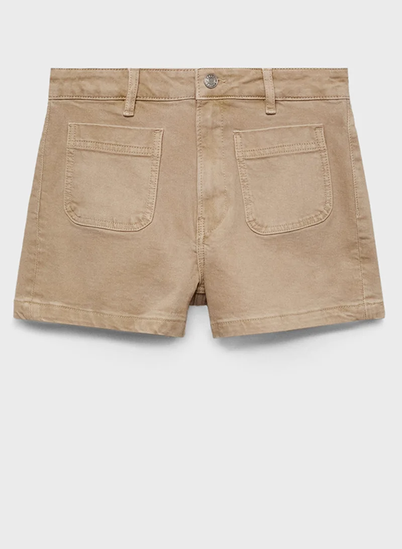 MANGO High Waist Shorts