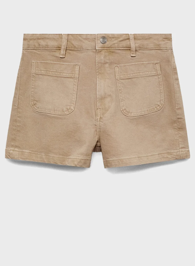 MANGO High Waist Shorts