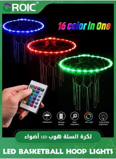 LED Basketball Hoop Lights, Remote Control Rim Light, 16 Color Change by Yourself, Waterproof, Super Bright to Play at Night Outdoors, Good Gift for Kids - pzsku/Z6863872222B30BC4C6B2Z/45/_/1740642145/2b799a73-f579-4479-aa9e-51f0a5d5b95c