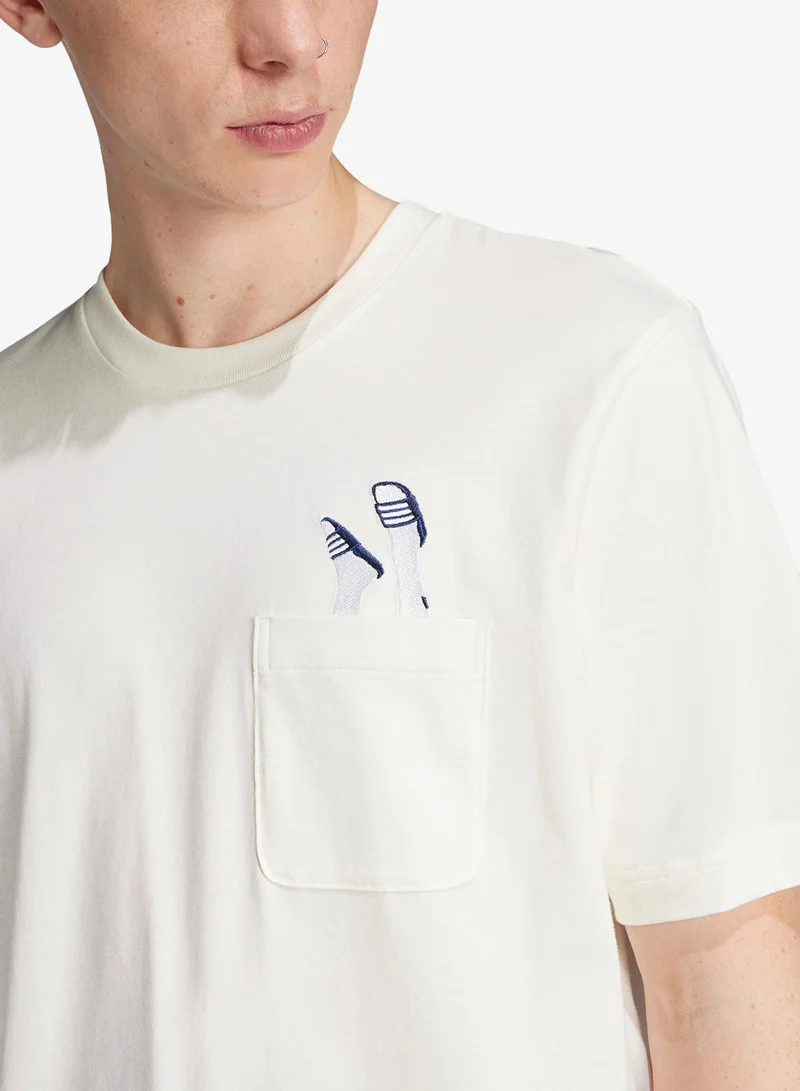 Adidas  Lounge Slides Graphic Pocket T-Shirt for Men | Best Price UAE