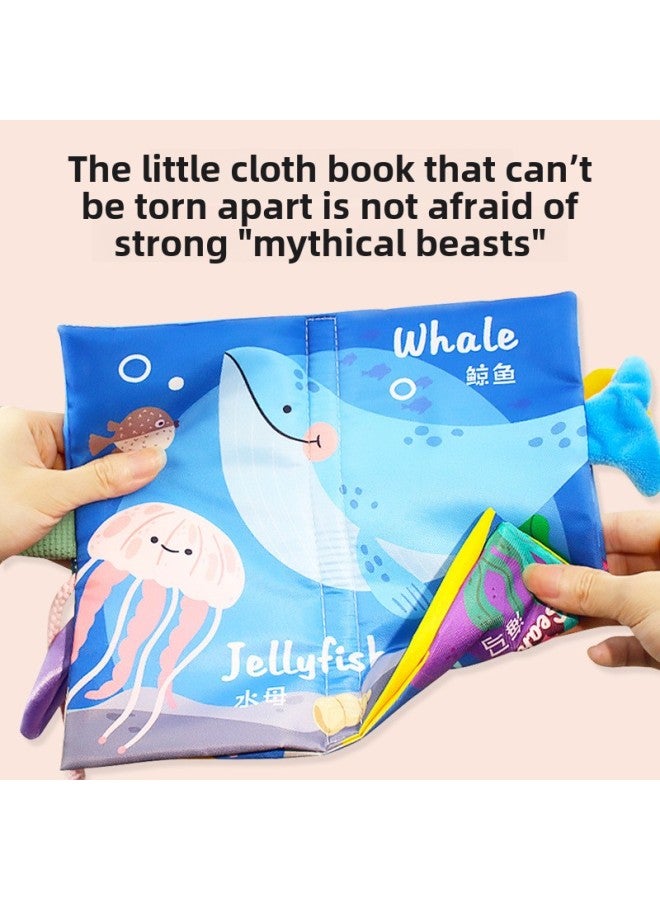 Tail Cloth Book Early Education Baby Can Bite Can Wash Tear 6 Months Baby Newborn Cognitive Educational Toy Book-Color:【6 Months Old+】jungle + Farm-Specifications:[built-in Sound Paper + Bibi Device] Can Be Chewed/washed/tearable  - Image 5