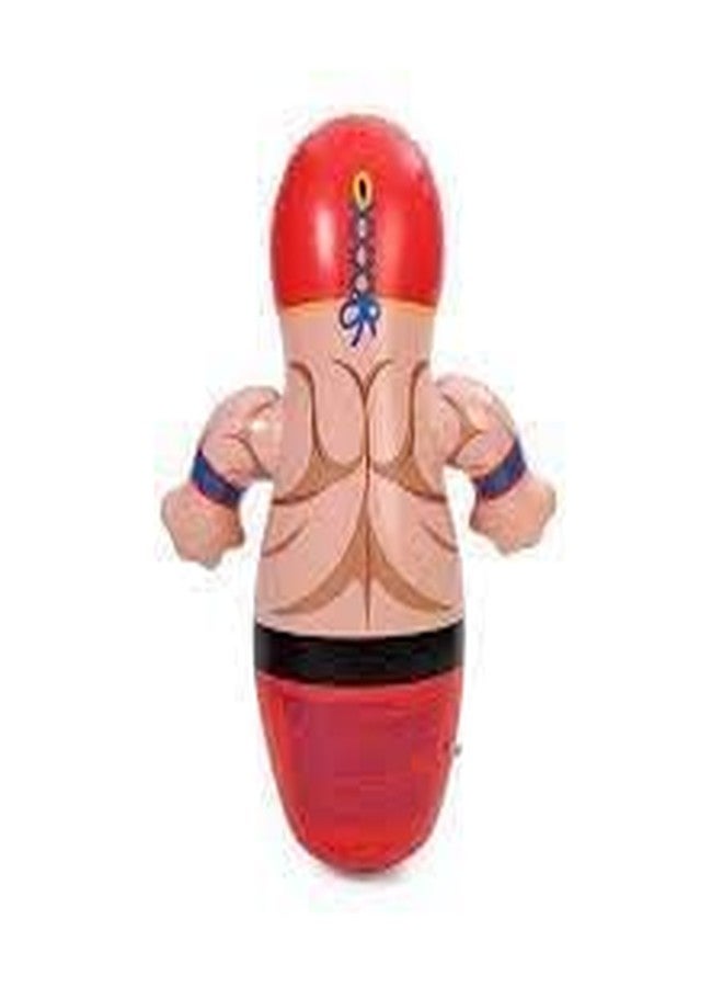 NELSTRAB:- Boxer Hit Me Inflatable Toy for Water Filled Base BOP for Toddlers PVC Boxer Punching Bag for Kids(Multi Color)(1 PIS) - Image 3