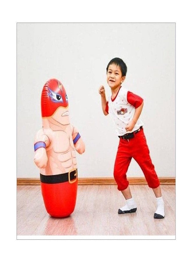 NELSTRAB:- Boxer Hit Me Inflatable Toy for Water Filled Base BOP for Toddlers PVC Boxer Punching Bag for Kids(Multi Color)(1 PIS) - Image 4