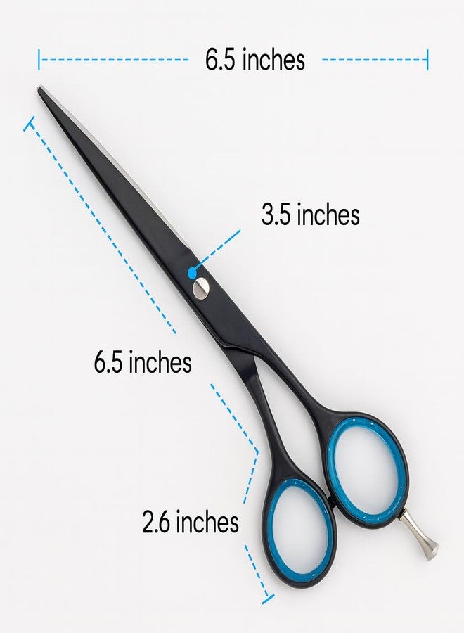 DANIAL Hair Cutting Scissor 6.5 Inch Professional Barber Scissors for Men & Women | Korean Razor Edge Sharp Shears with Anti-Slip Blue Grip Rings & Adjustable Screw - Image 3