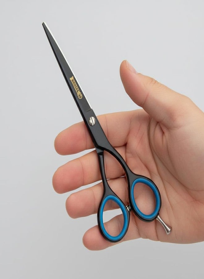 DANIAL Hair Cutting Scissor 6.5 Inch Professional Barber Scissors for Men & Women | Korean Razor Edge Sharp Shears with Anti-Slip Blue Grip Rings & Adjustable Screw - Image 5