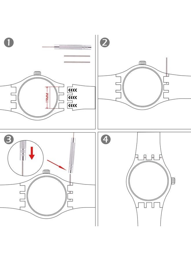 GreenOlive Silicone Rubber Watch Strap/Watch Band Replacement for Swatch (17mm 19mm 20mm), 17mm, Silicone, no gemstone - Image 3
