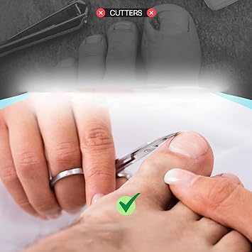Generic 2 pcs Nail Cuticle Scissors Set Stainless Steel Curved Blade Scissors for Precise Manicure Pedicure Easy Grip Perfect for Eyebrow Toenail Skin Men Women Home or Professional Use  - Image 3